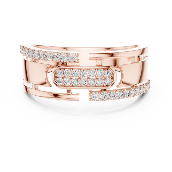 Nexus Interlocking Link Diamond Band Ring