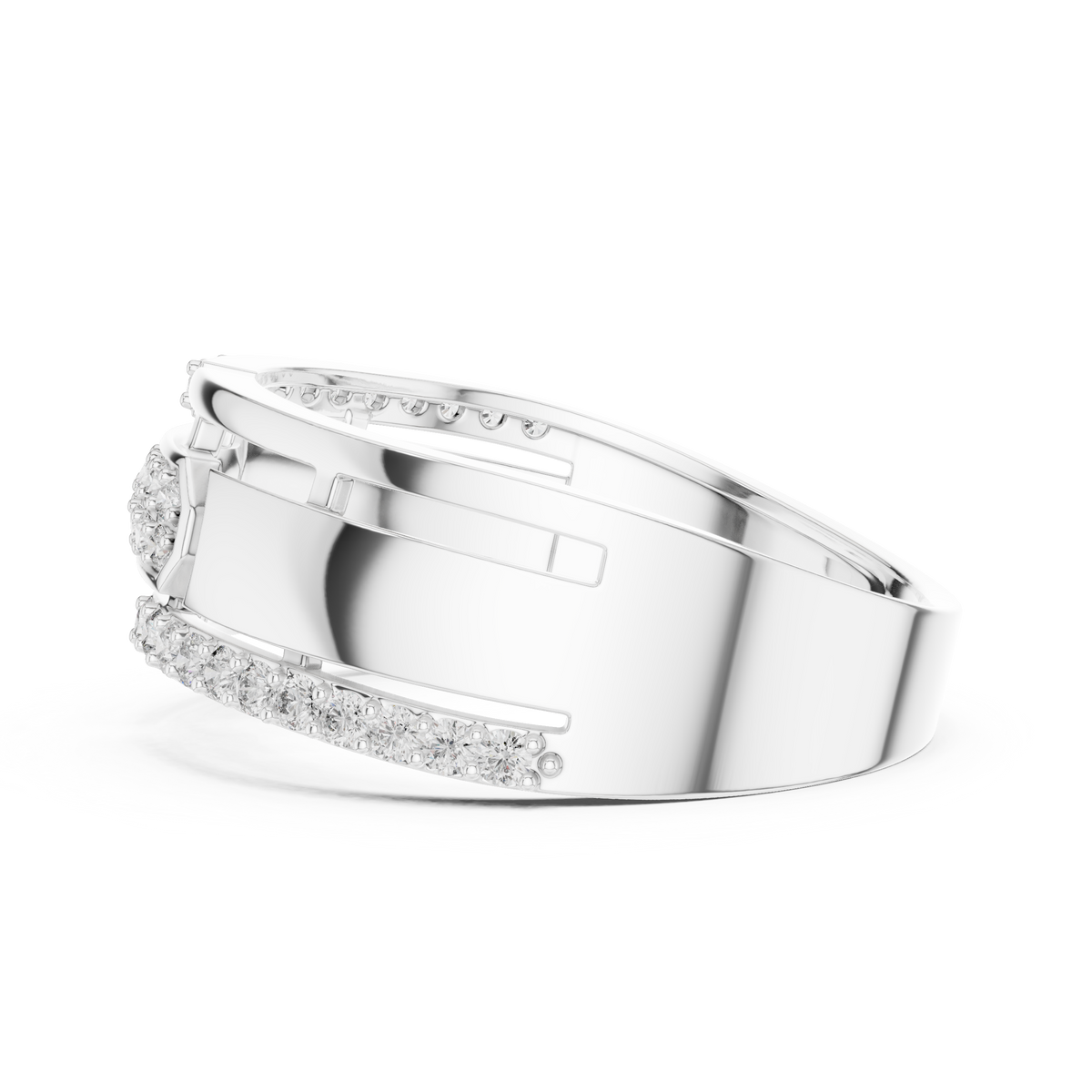 Nexus Interlocking Link Diamond Band Ring