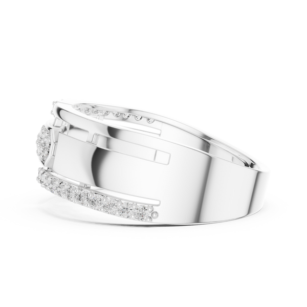 Nexus Interlocking Link Diamond Band Ring
