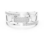Nexus Interlocking Link Diamond Band Ring