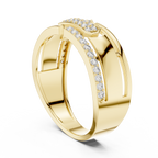Nexus Interlocking Link Diamond Band Ring