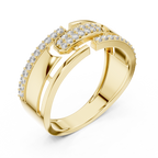 Nexus Interlocking Link Diamond Band Ring