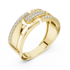Nexus Interlocking Link Diamond Band Ring