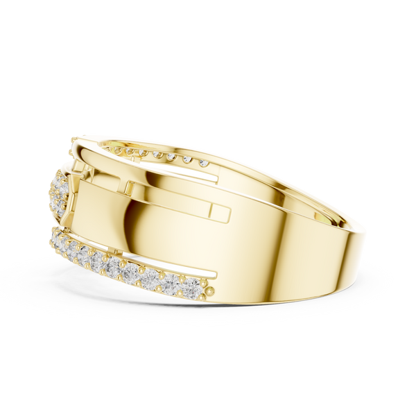 Nexus Interlocking Link Diamond Band Ring