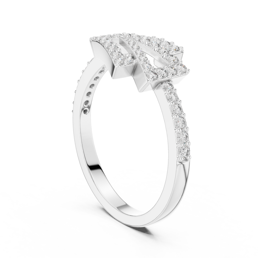 Electra Zigzag Silver Ring