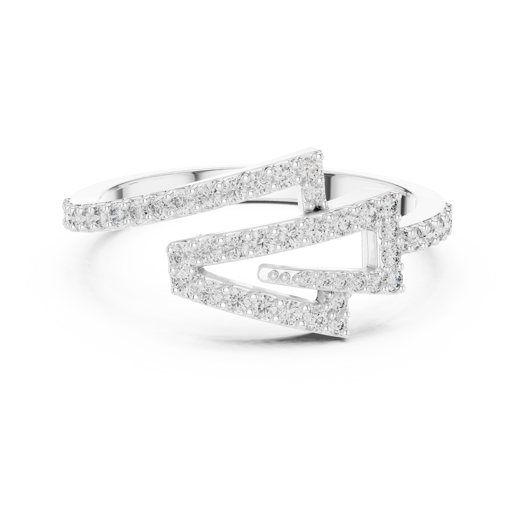 Electra Zigzag Silver Ring