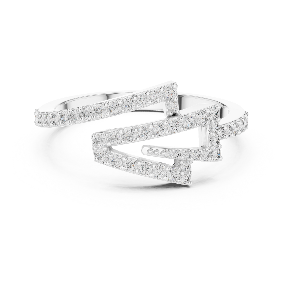 Electra Zigzag Silver Ring