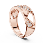 Trellis Crisscross Pavé Diamond Band Ring