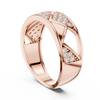 Trellis Crisscross Pavé Diamond Band Ring