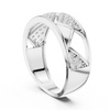 Trellis Crisscross Pavé Diamond Band Ring