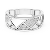 Trellis Crisscross Pavé Diamond Band Ring