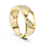 Trellis Crisscross Pavé Diamond Band Ring