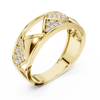 Trellis Crisscross Pavé Diamond Band Ring