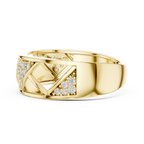 Trellis Crisscross Pavé Diamond Band Ring