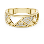 Trellis Crisscross Pavé Diamond Band Ring