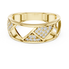Trellis Crisscross Pavé Diamond Band Ring
