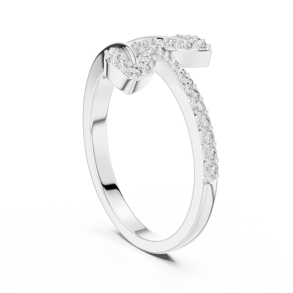 Aspen Sprig Silver Ring