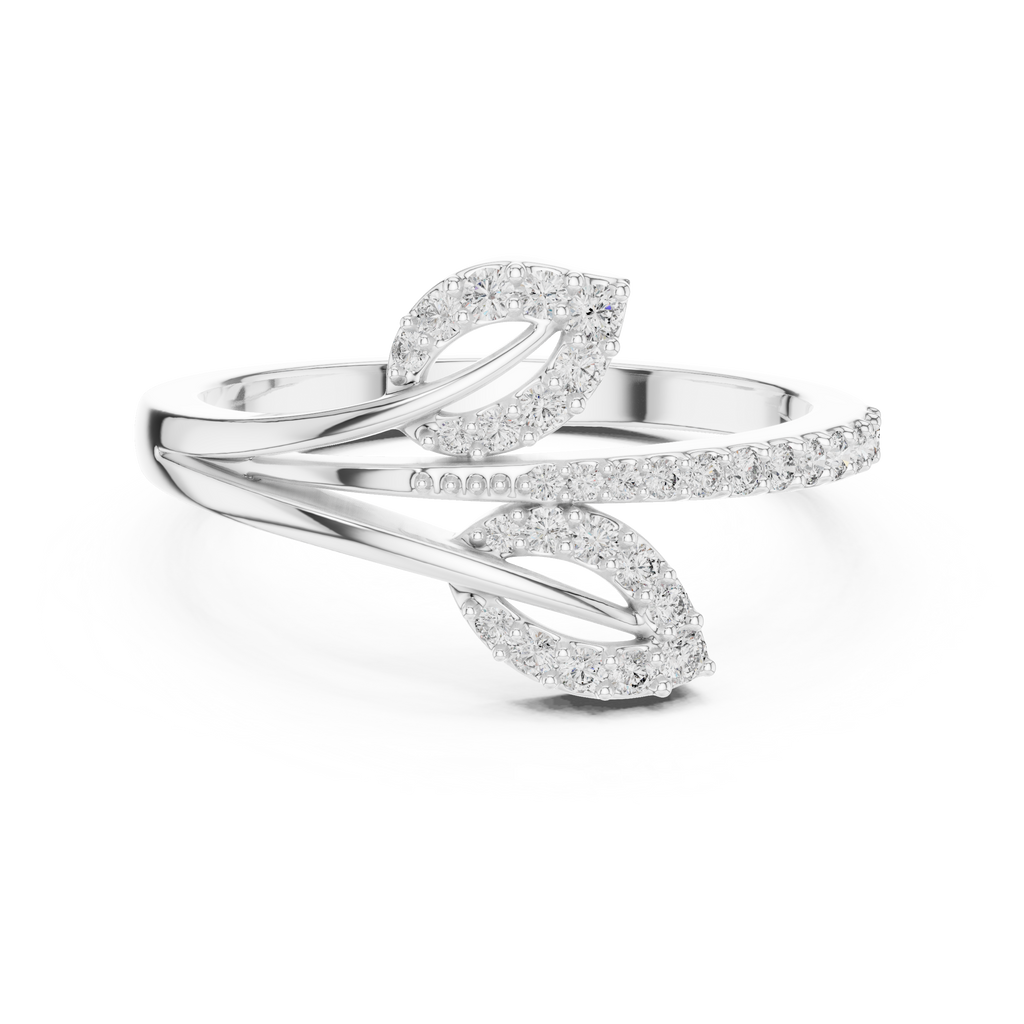 Aspen Sprig Silver Ring