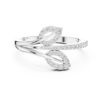 Aspen Sprig Silver Ring