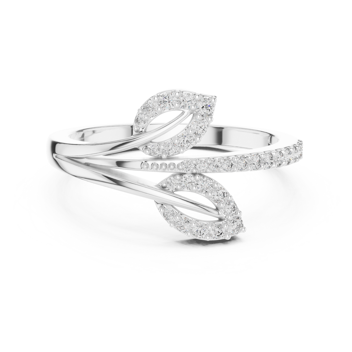 Aspen Sprig Silver Ring