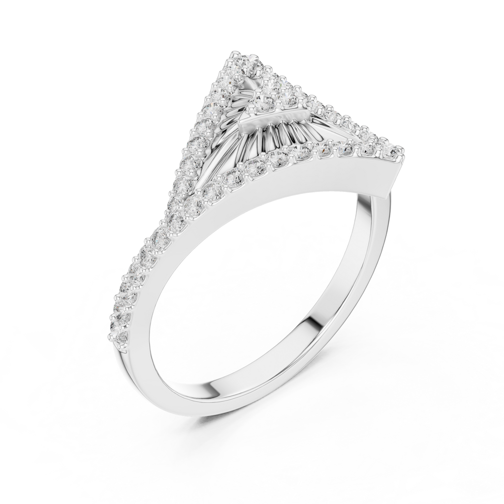 Solara Prism Silver Ring
