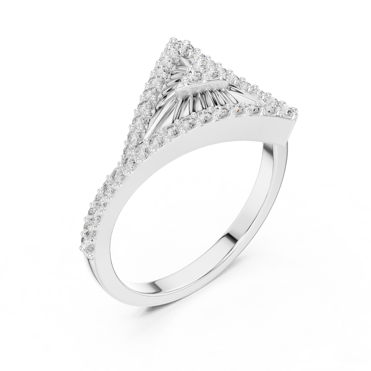 Solara Prism Silver Ring