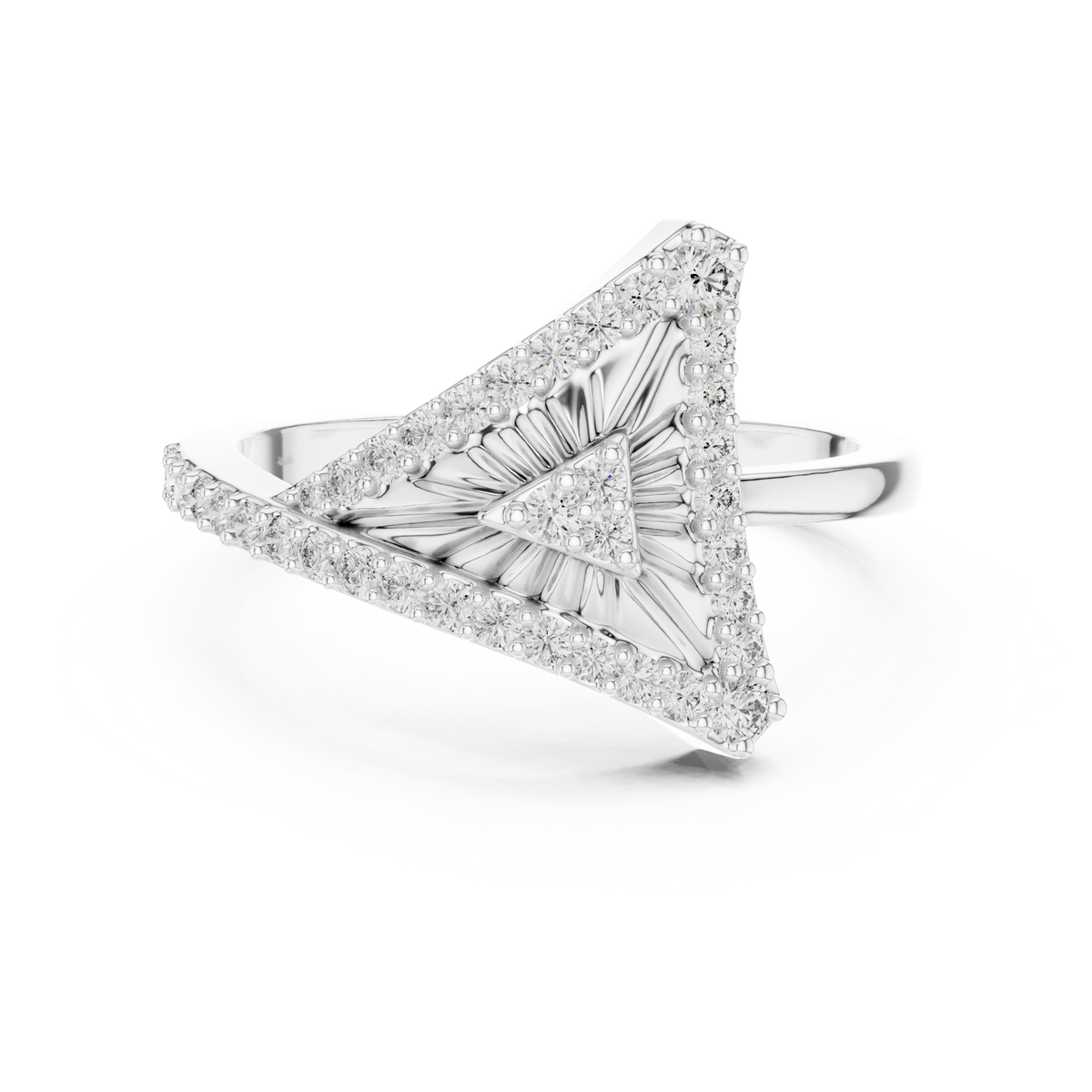 Solara Prism Silver Ring