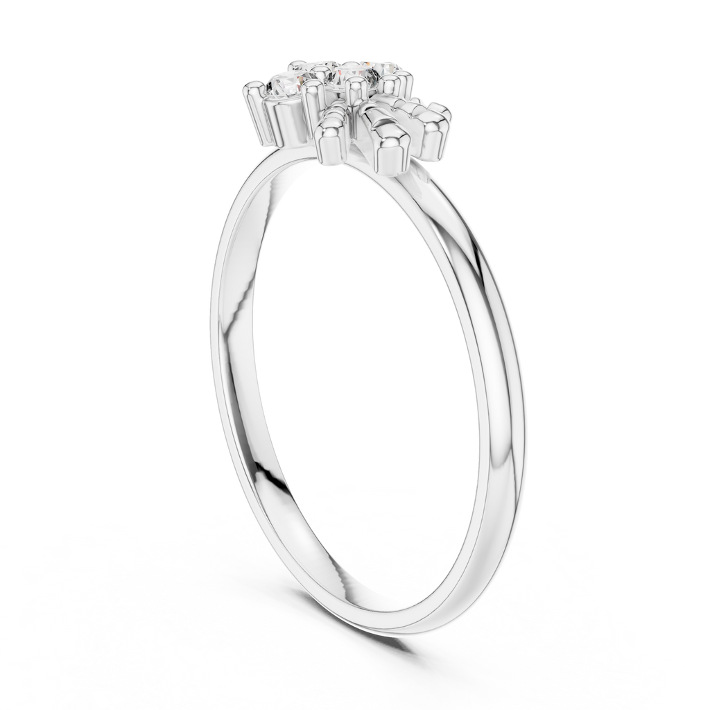 Quattro Cloverleaf Four-Stone Diamond Ring
