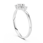 Quattro Cloverleaf Four-Stone Diamond Ring