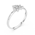 Quattro Cloverleaf Four-Stone Diamond Ring