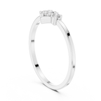 Ascending Trio Diamond Diamond-Frame Ring