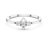Ascending Trio Diamond Diamond-Frame Ring
