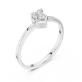 Amore Heart Trio Cluster Diamond Ring