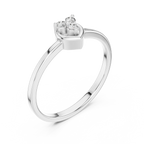 Amore Heart Trio Cluster Diamond Ring