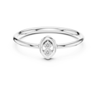 Duo Marquise-Frame Two-Stone Diamond Ring