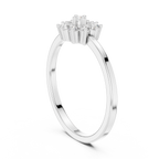 Solaria Open-Centre Floral Halo Diamond Ring