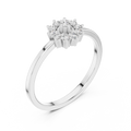Solaria Open-Centre Floral Halo Diamond Ring