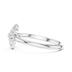 Petalia Scalloped Pavé Cluster Blossom Ring