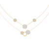 Yellow Gold Celeste Circle Layer Diamond Necklace