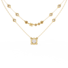 Round Gold Lab Grown Diamond Pendants