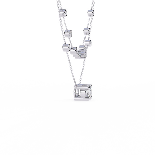 Round Gold Lab Grown Diamond Pendants