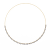 Classic Round and Oval Diamond Necklace