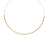 Classic Round and Oval Diamond Necklace