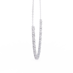 Classic Round and Oval Diamond Necklace