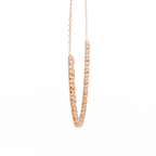 Classic Round and Oval Diamond Necklace