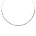 Yellow Gold Riviera Graduated Diamond Tennis Necklace