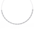 White Gold Graduated Riviera Diamond Necklace