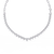 White Gold Graduated Riviera Diamond Necklace with Chain