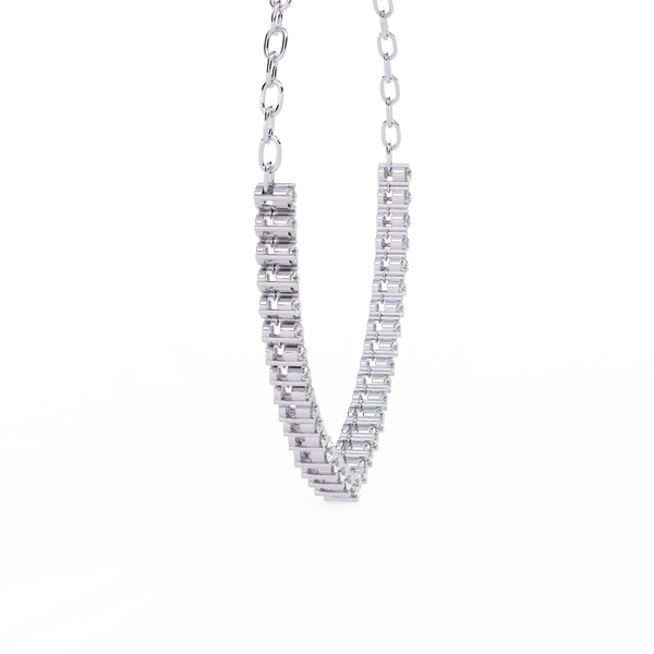 Lab Grown Round Diamond Necklace