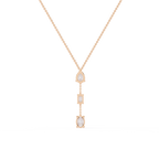 Rose Gold Trinova Multi-Shape Drop Diamond Necklace